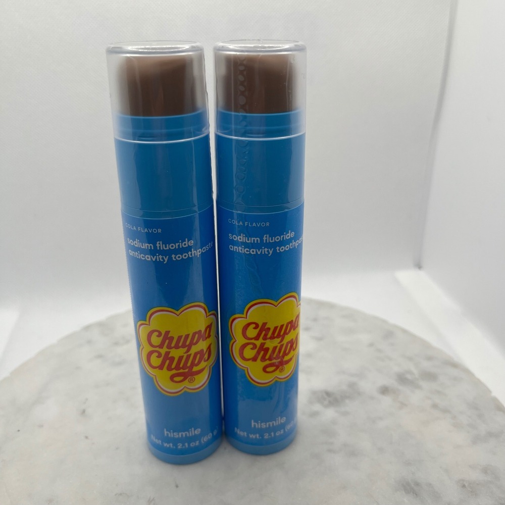 Hismile Chupa Chups Cola Toothpaste Limited Edition 2-Pack New Sealed Exp 8/2026